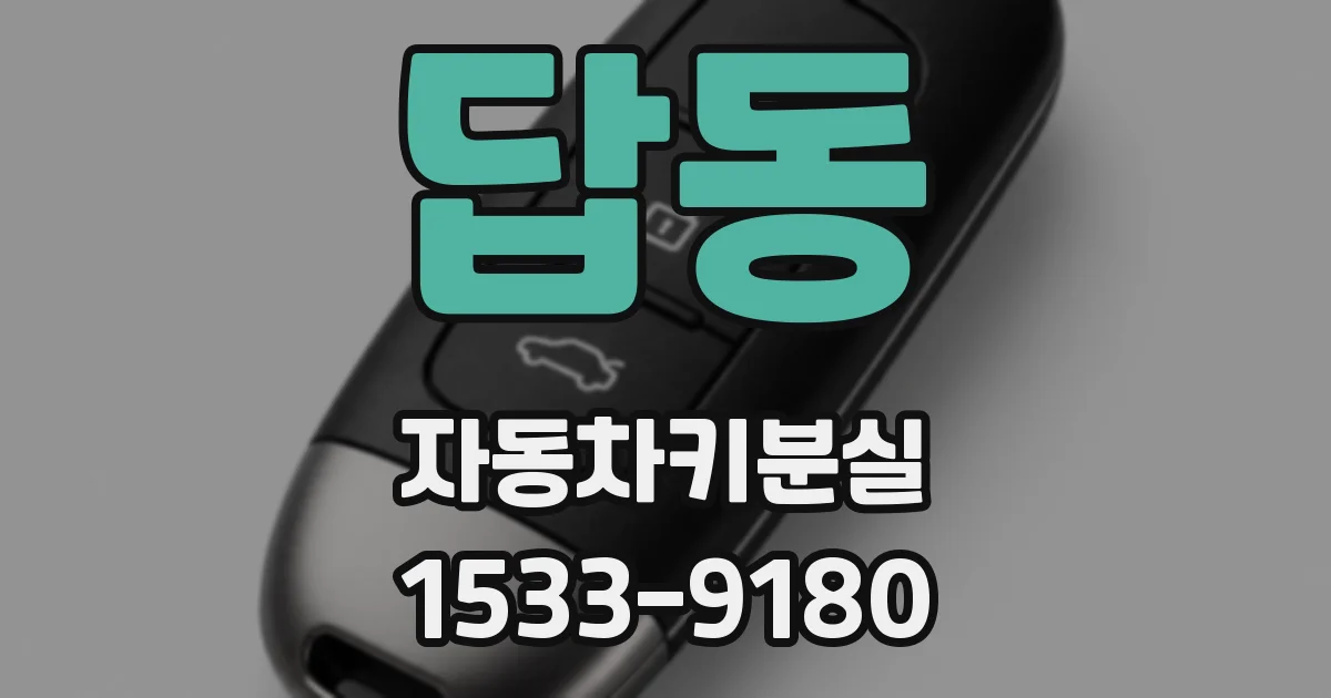답동 자동차키분실