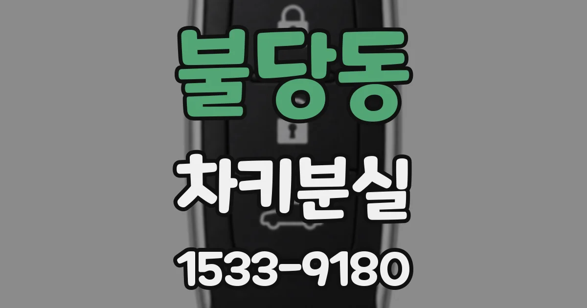 불당동 차키분실