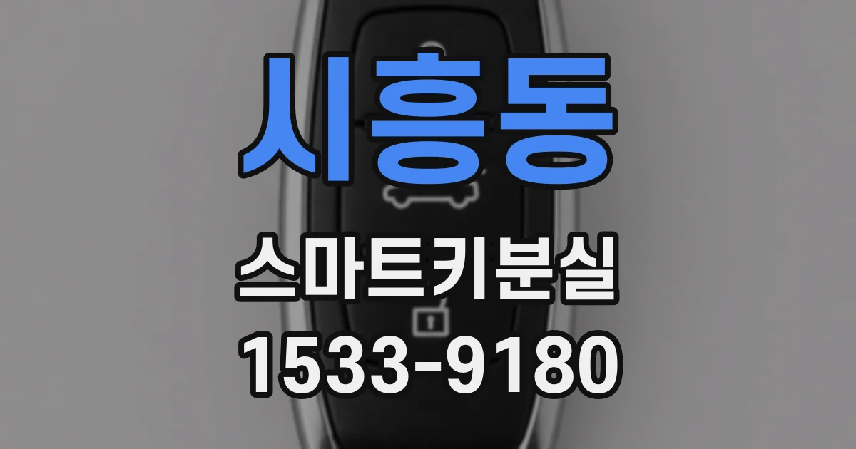 시흥동 스마트키분실