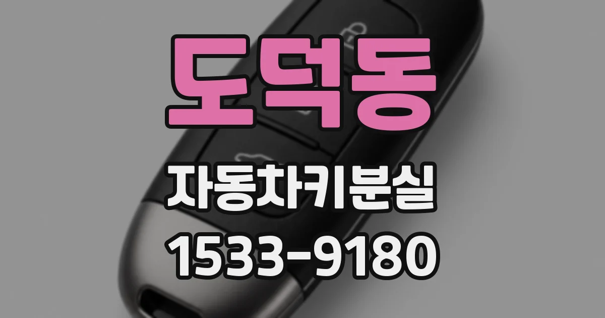 도덕동 자동차키분실