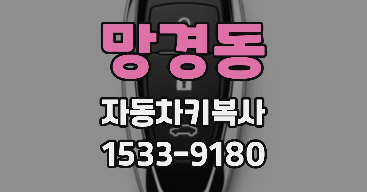 망경동 자동차키복사