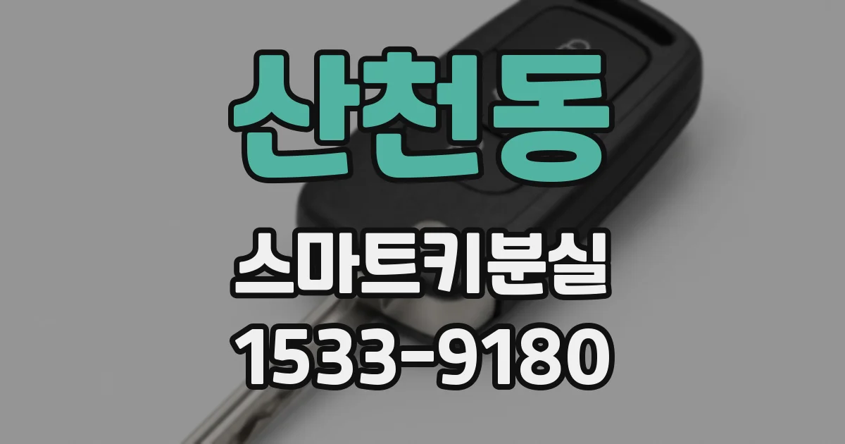 산천동 스마트키분실