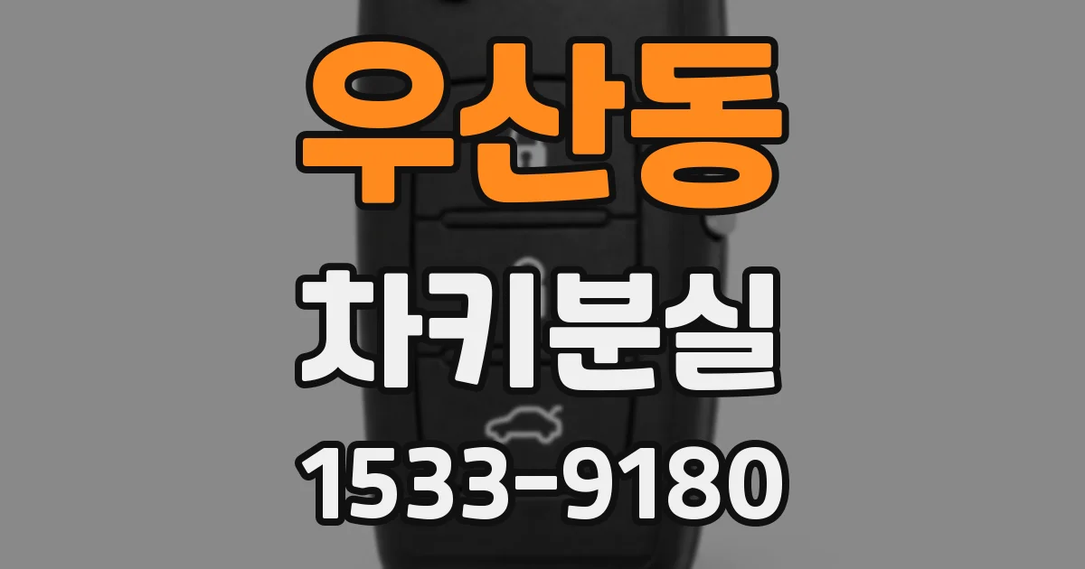 우산동 차키분실