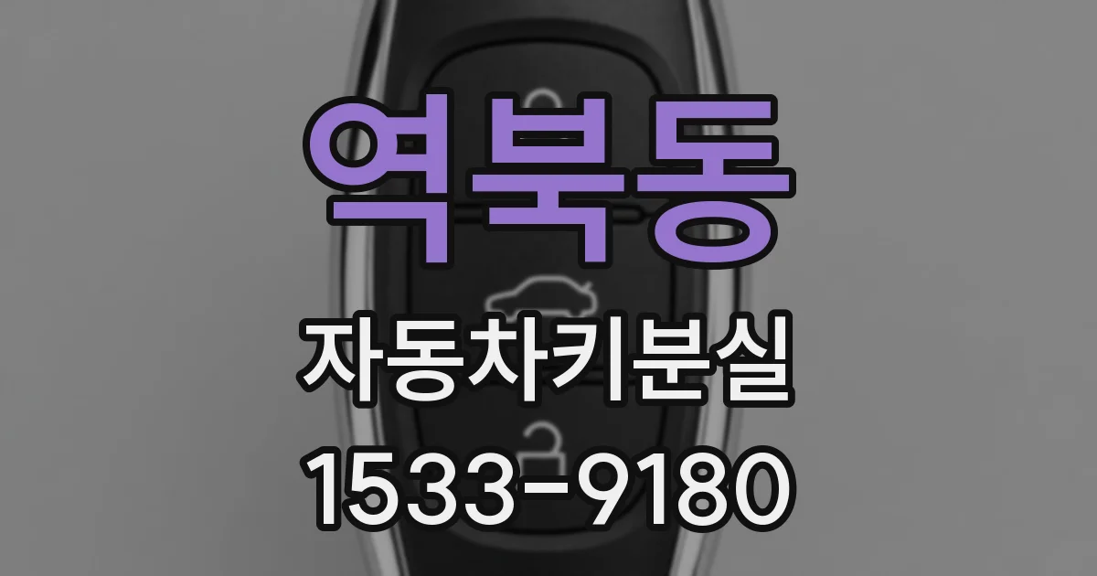 역북동 자동차키분실