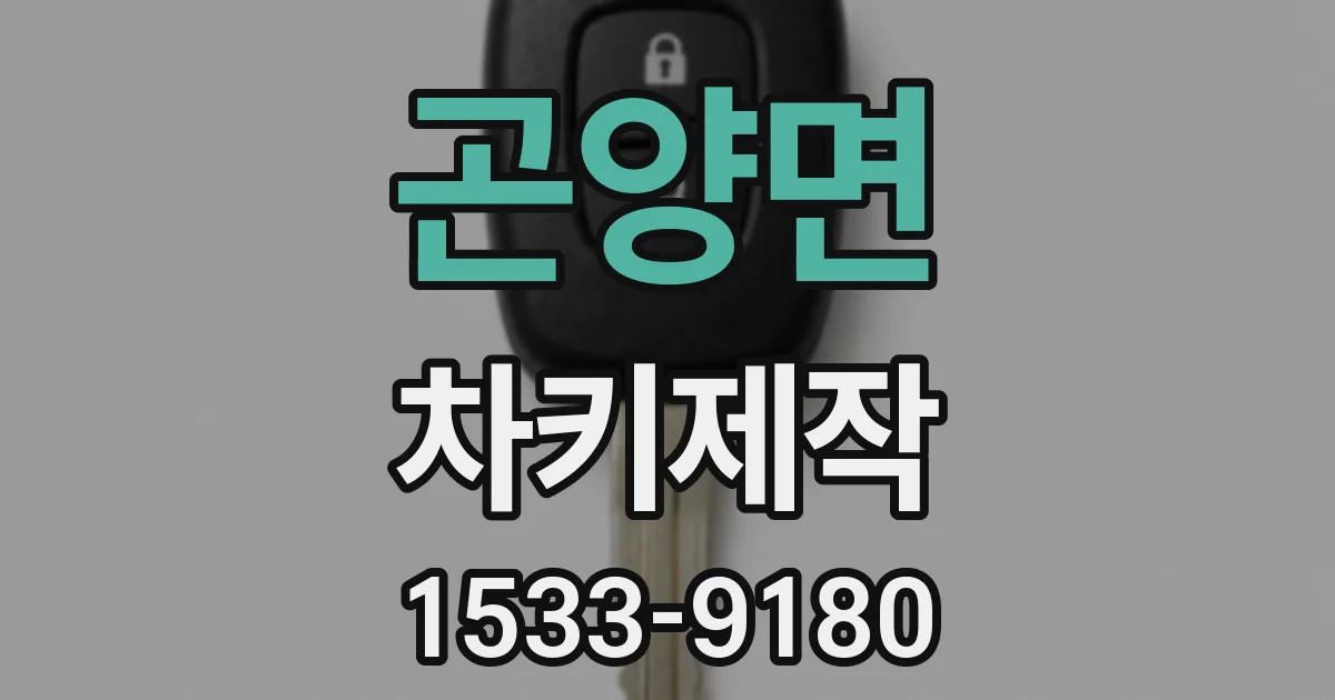 곤양면 차키제작