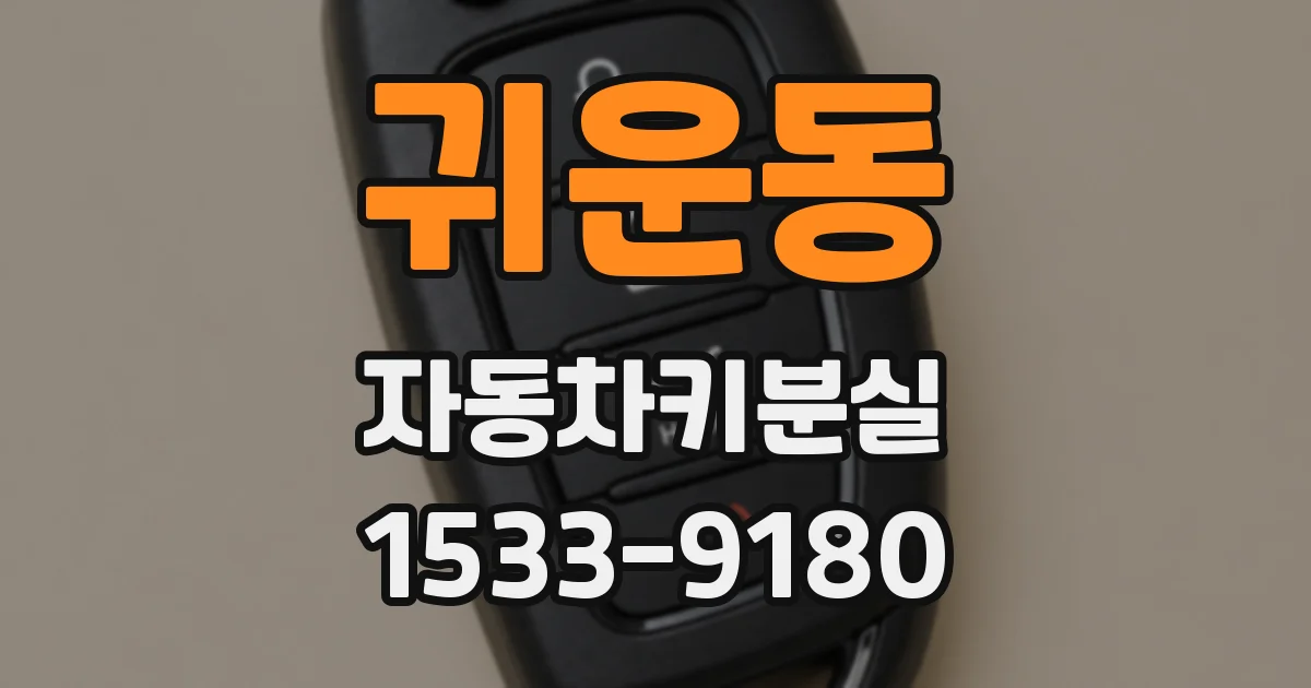 귀운동 자동차키분실