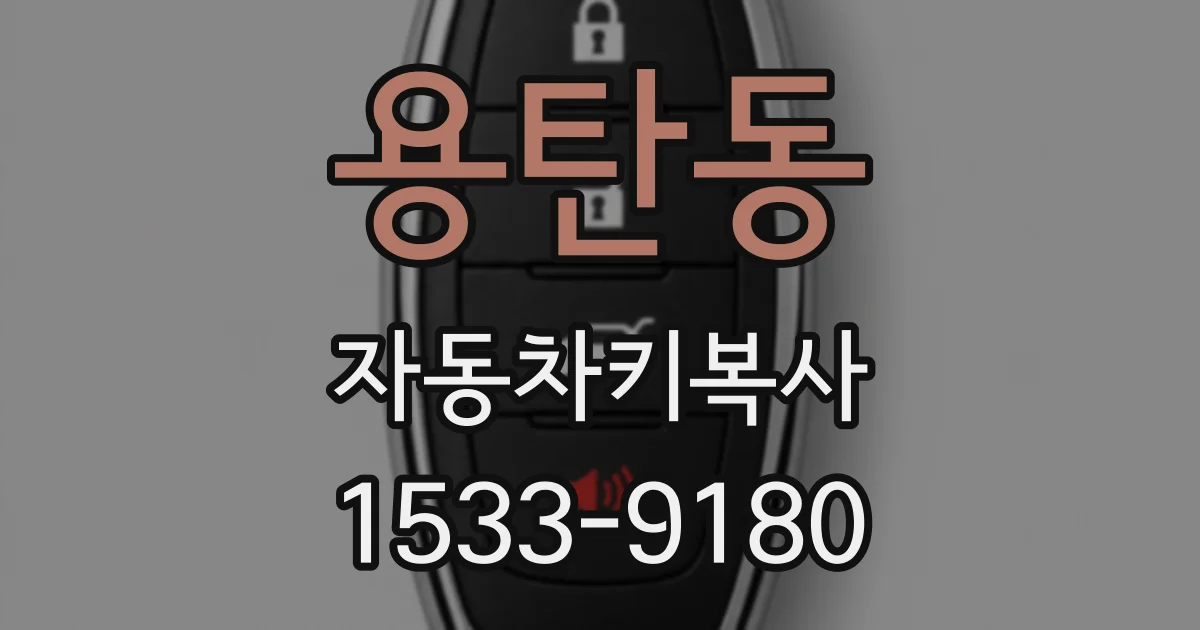 용탄동 자동차키복사