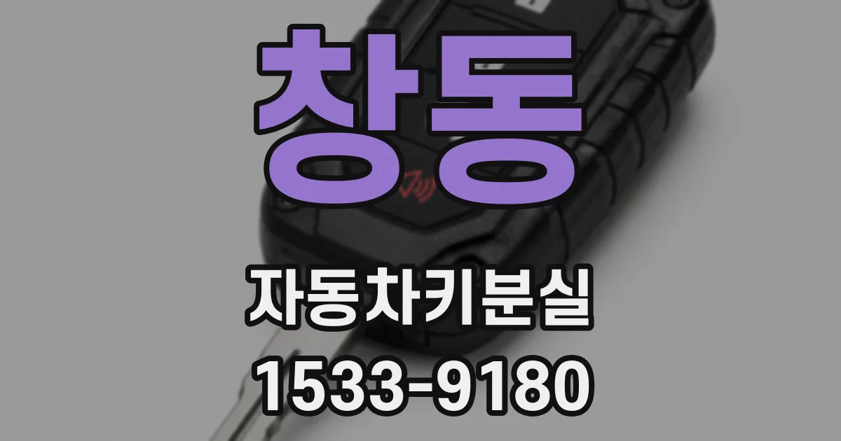 창동 자동차키분실