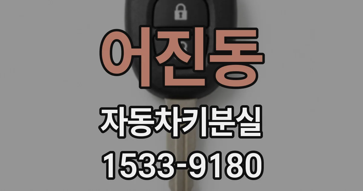 어진동 자동차키분실