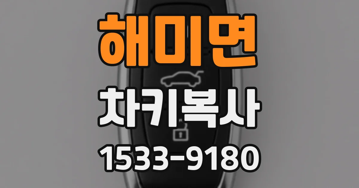 해미면 차키복사