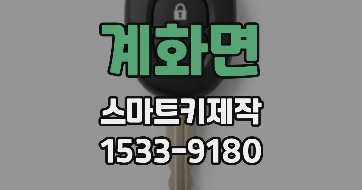 계화면 스마트키제작