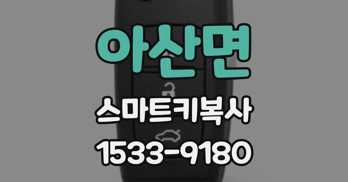 아산면 스마트키복사