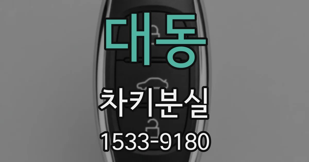 대동 차키분실