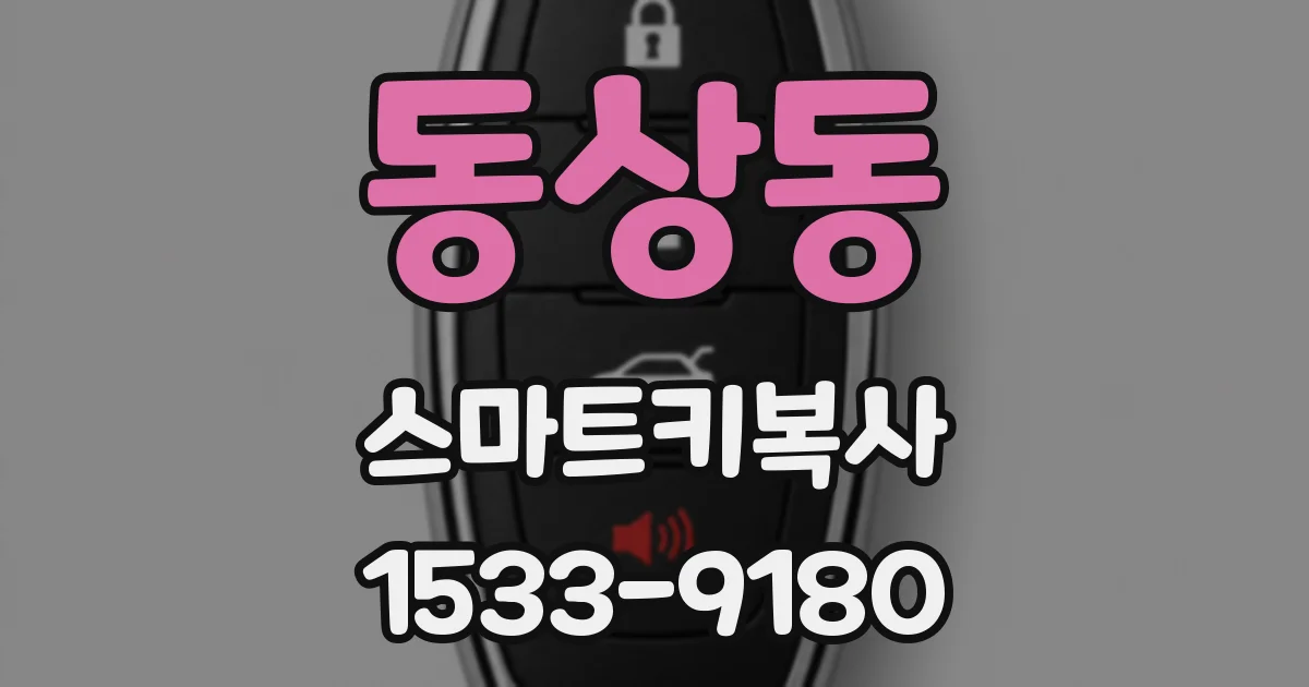동상동 스마트키복사
