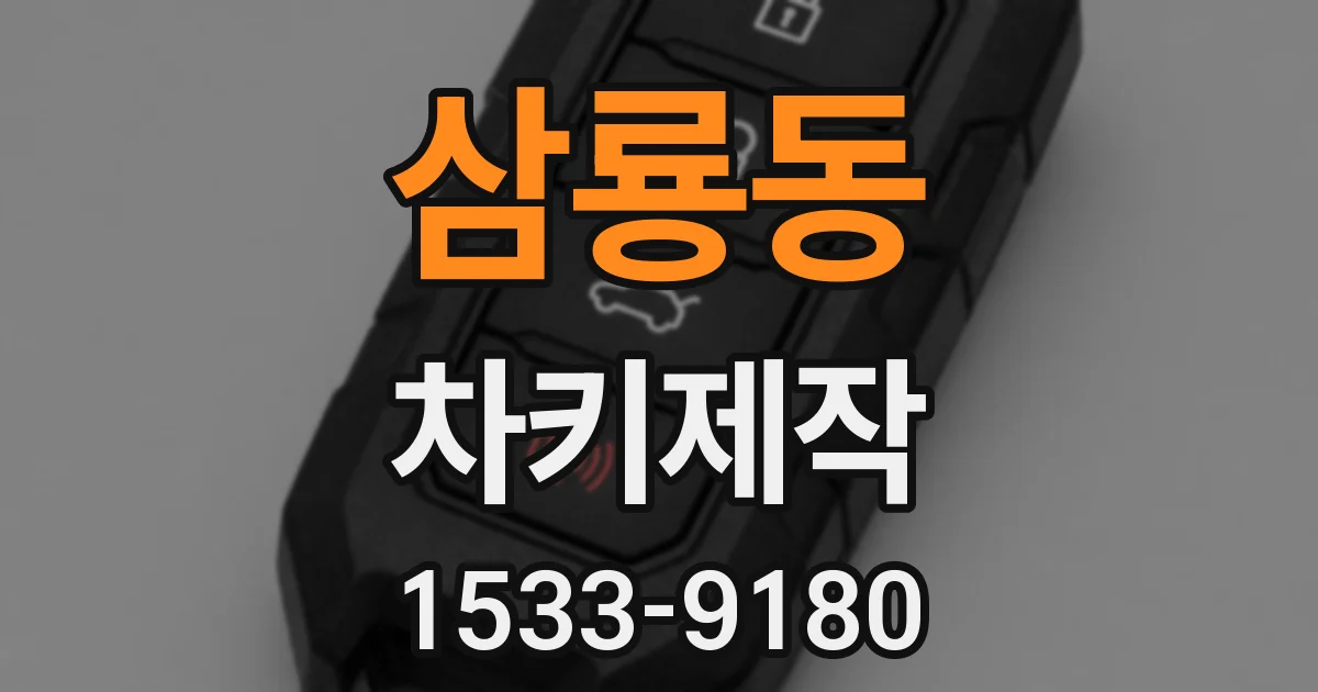 삼룡동 차키제작