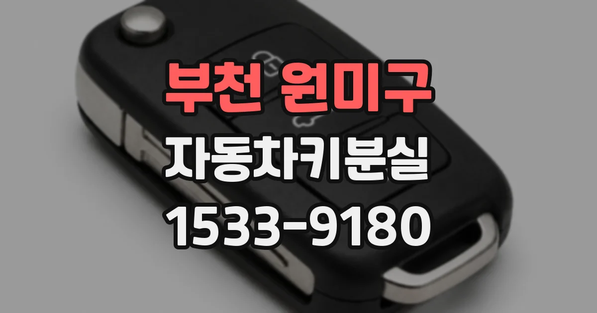 부천 원미구 자동차키분실