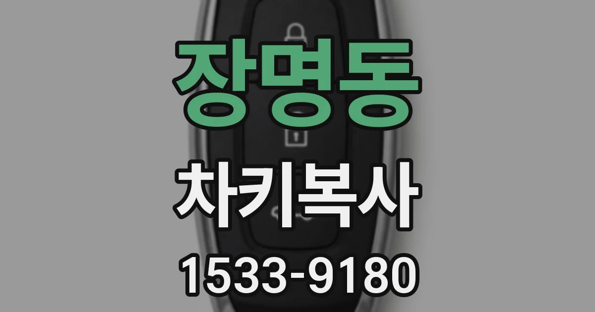 장명동 차키복사