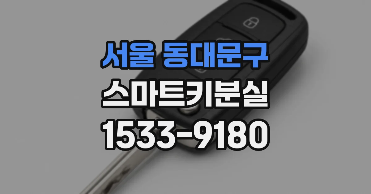 서울 동대문구 스마트키분실