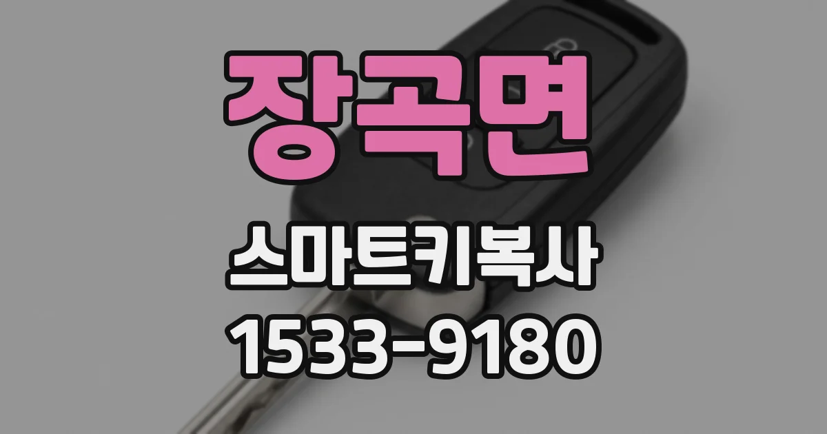장곡면 스마트키복사