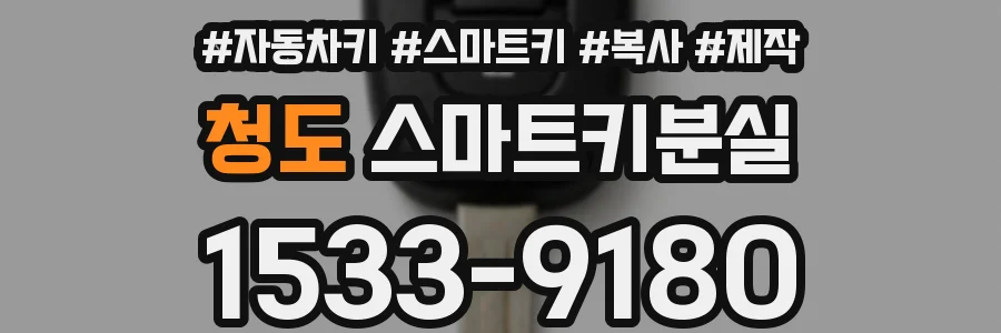 청도 스마트키분실
