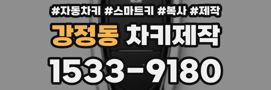 강정동 차키제작