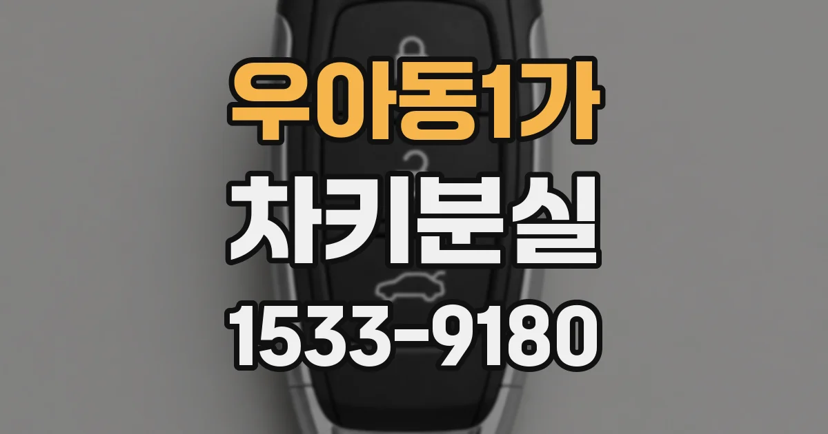 우아동1가 차키분실