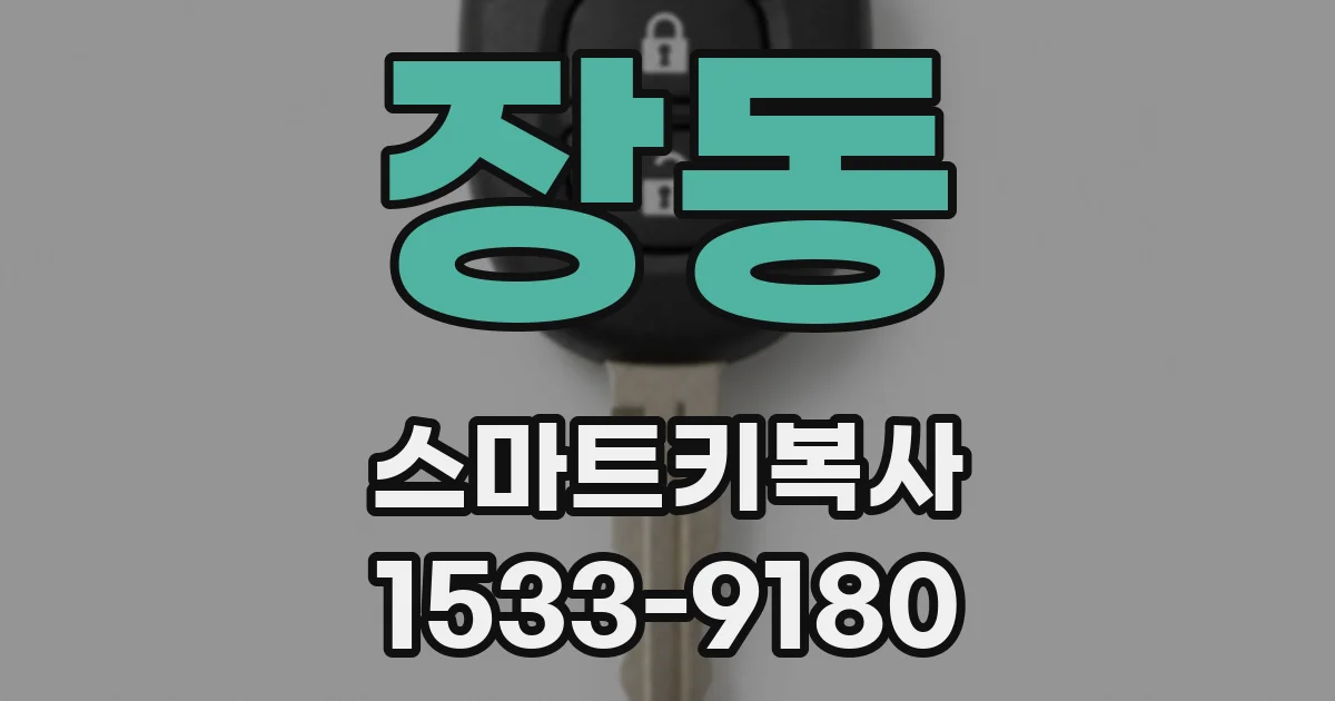 장동 스마트키복사