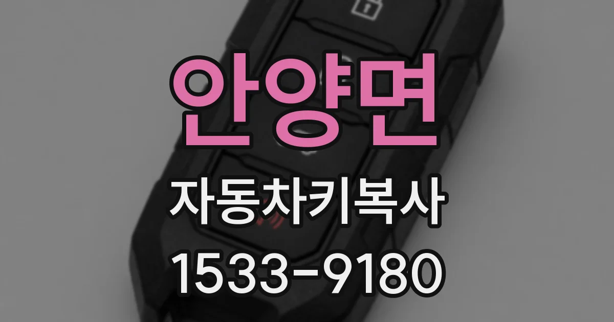 안양면 자동차키복사