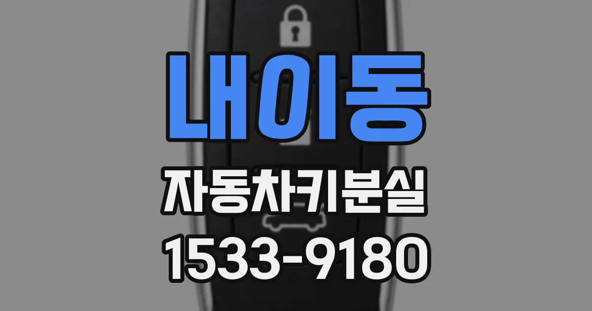 내이동 자동차키분실