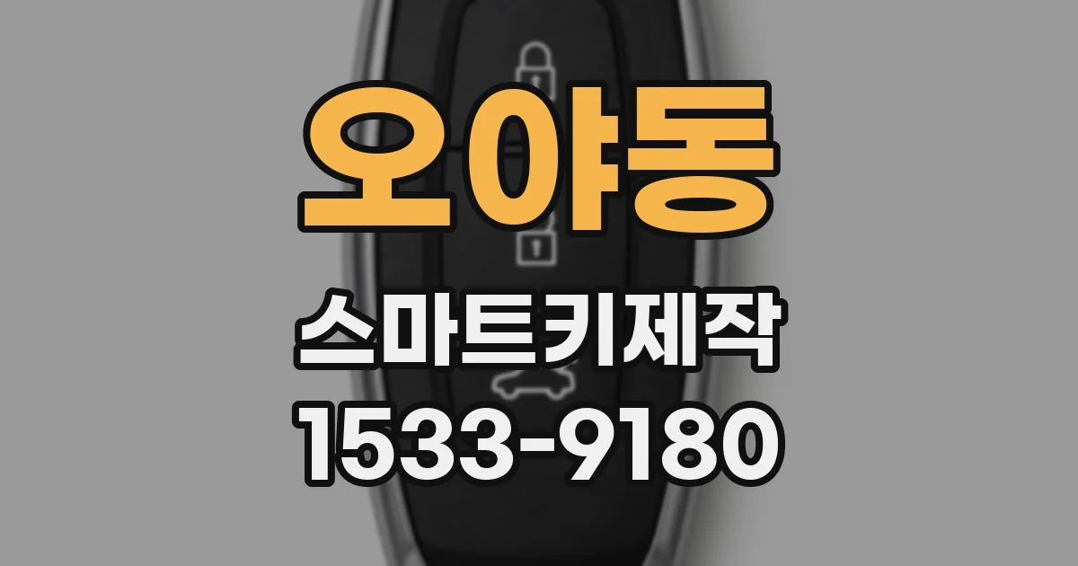 오야동 스마트키제작