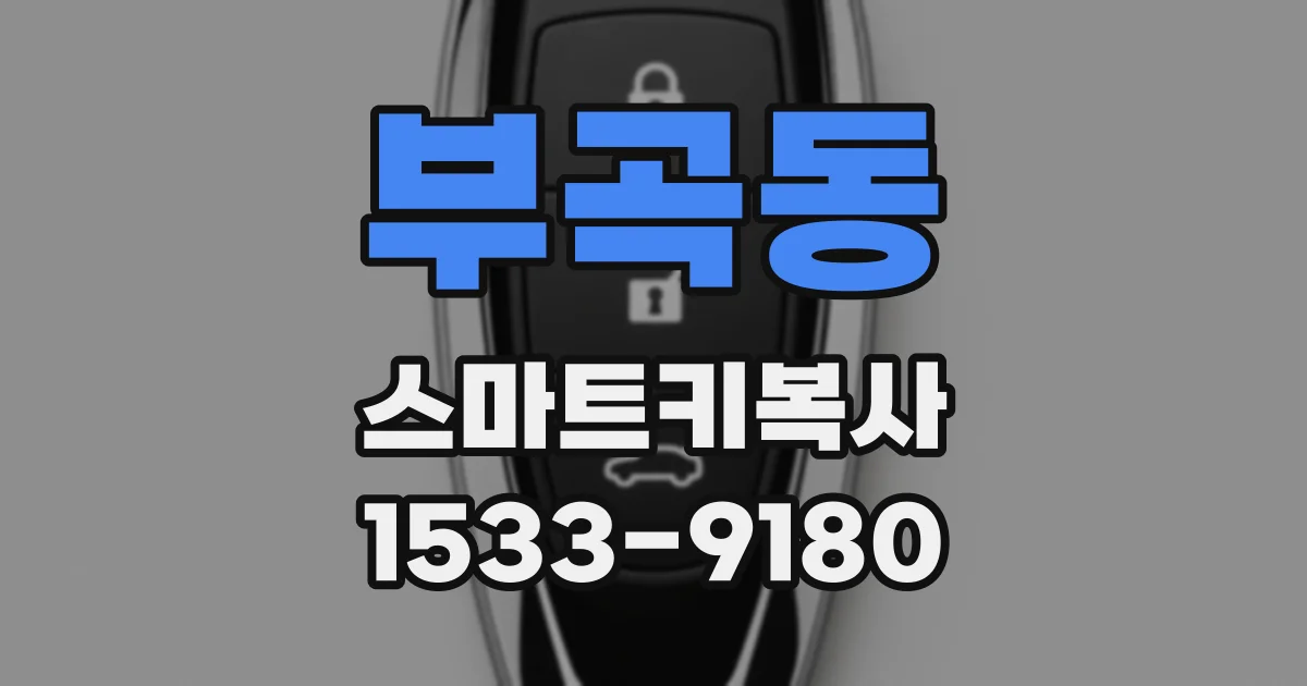 부곡동 스마트키복사