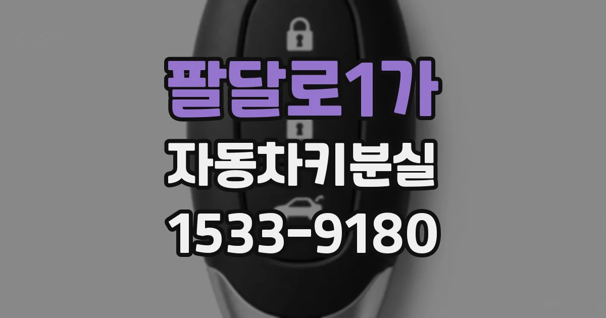 팔달로1가 자동차키분실