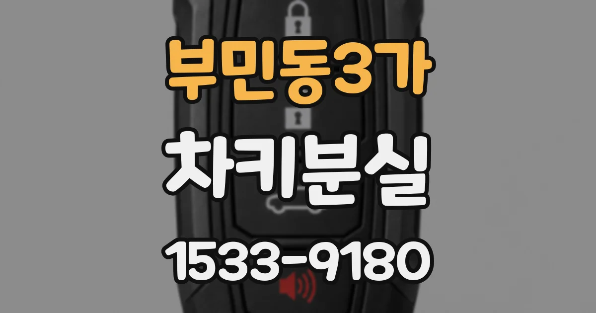 부민동3가 차키분실