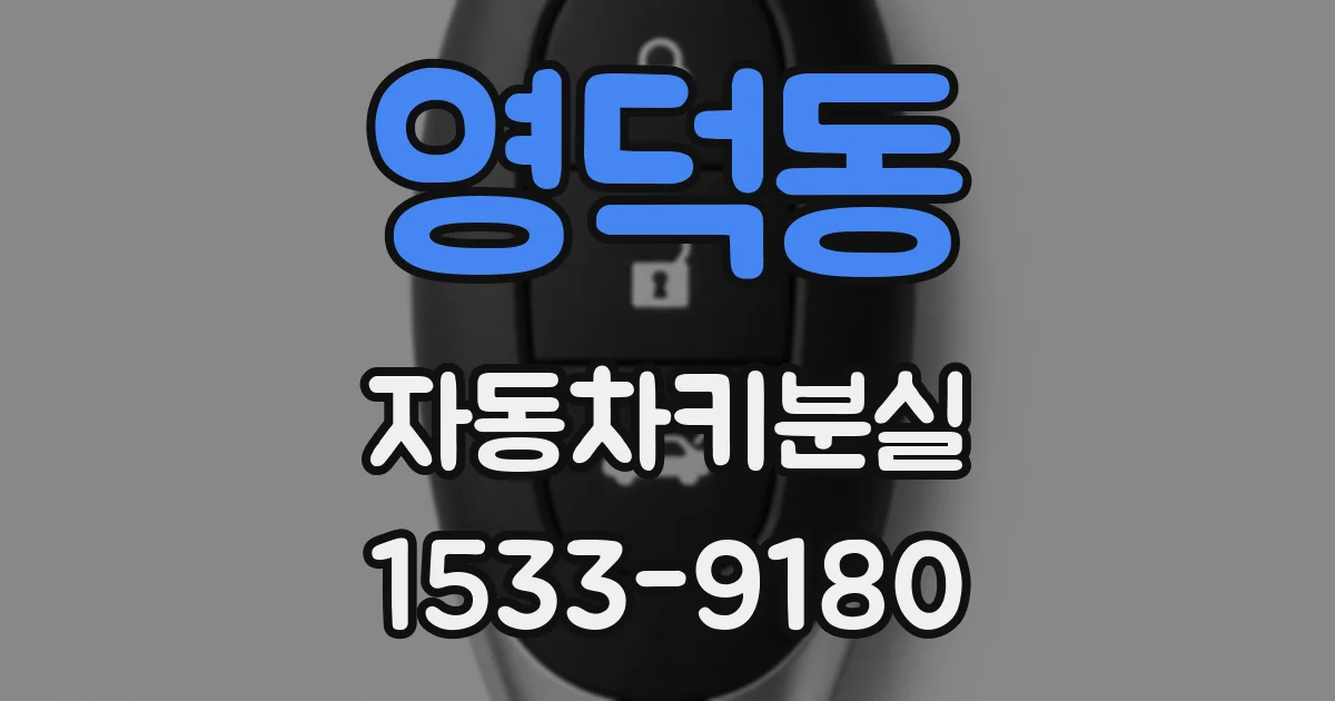 영덕동 자동차키분실