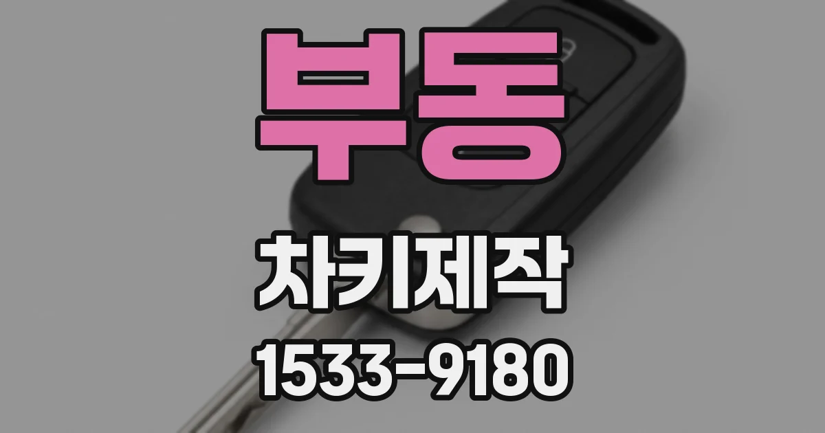 부동 차키제작