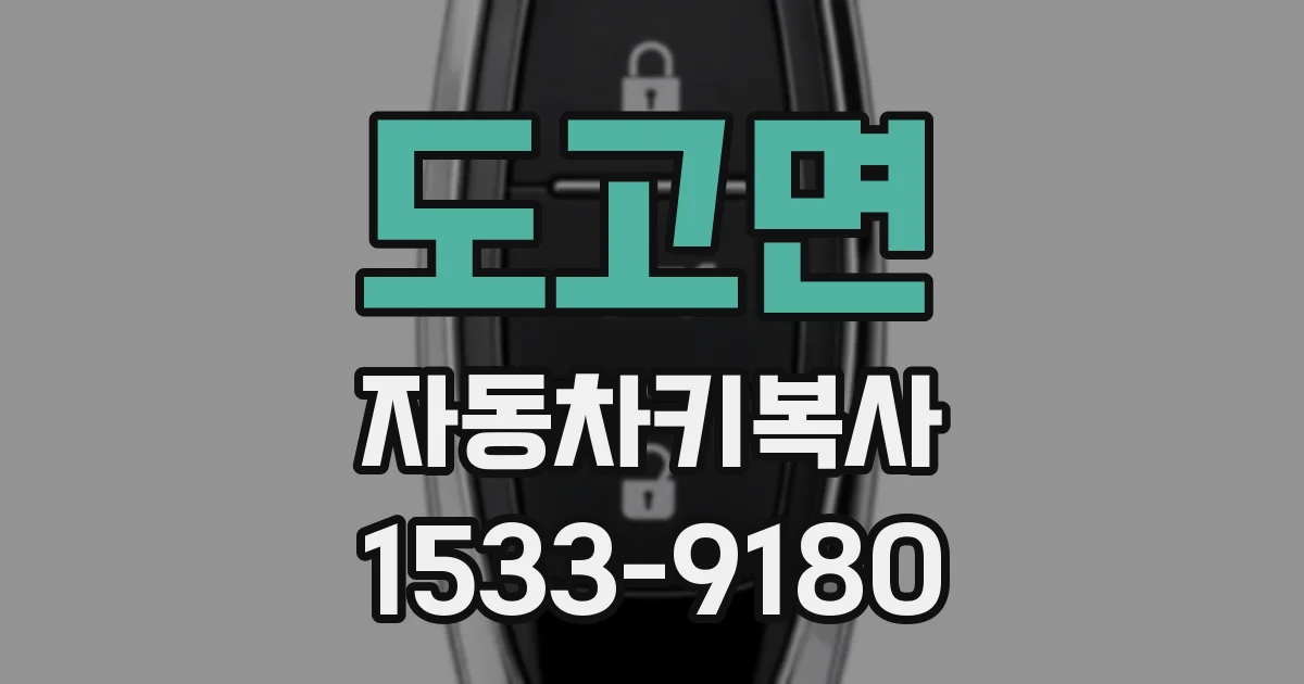 도고면 자동차키복사