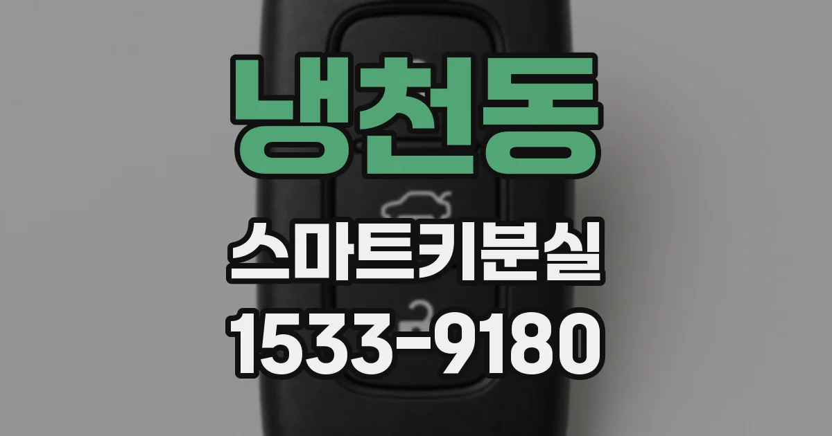 냉천동 스마트키분실