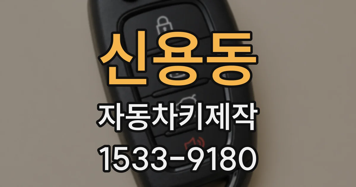 신용동 자동차키제작