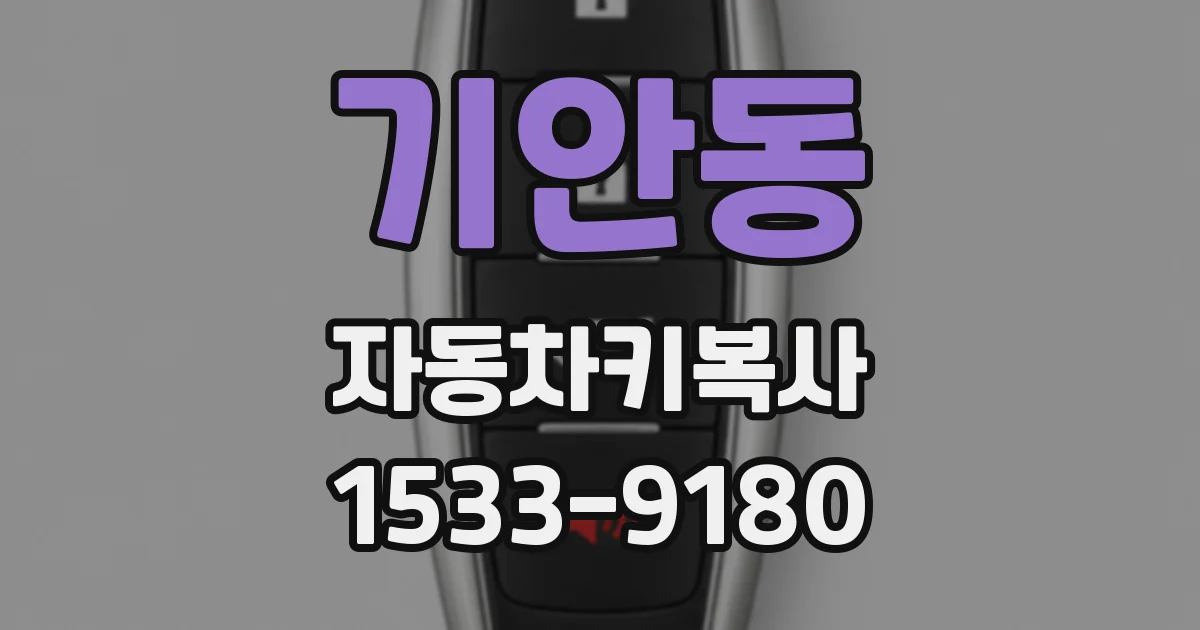 기안동 자동차키복사