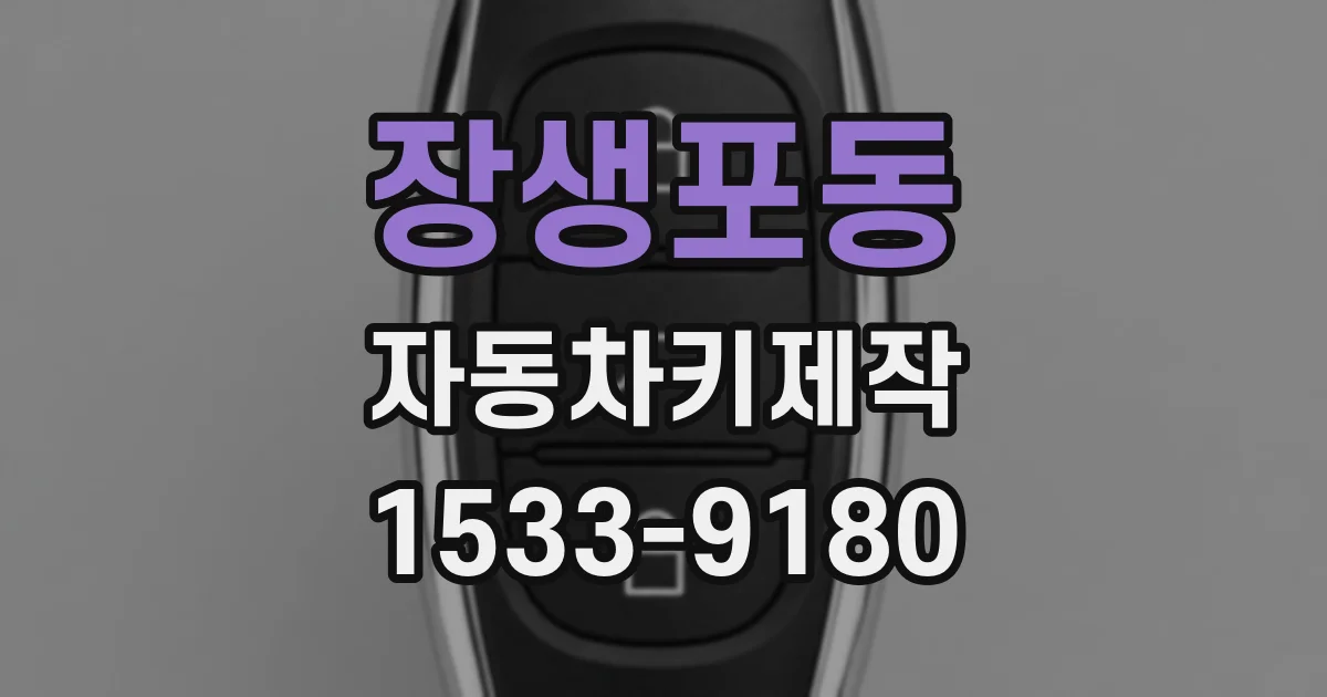 장생포동 자동차키제작