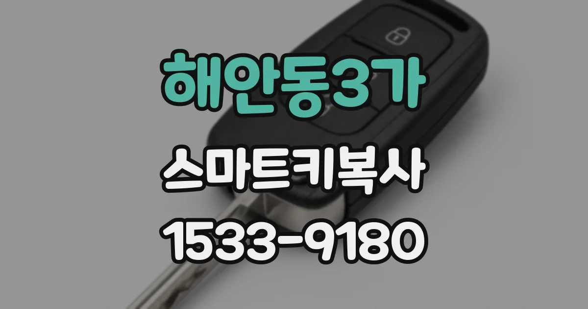 해안동3가 스마트키복사