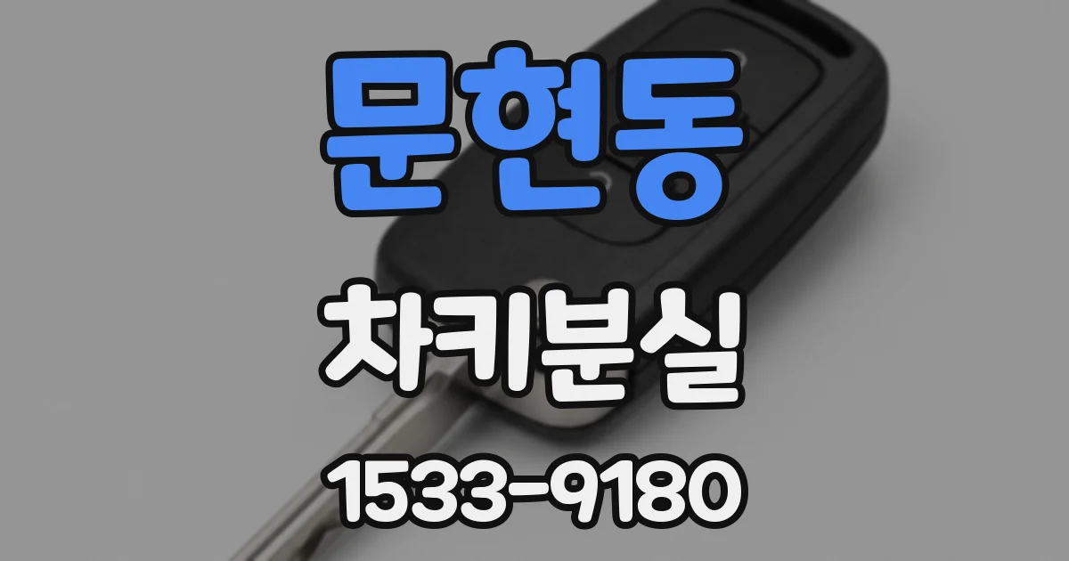 문현동 차키분실