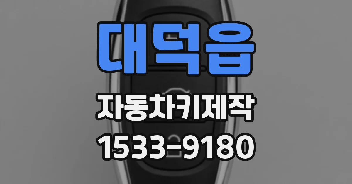대덕읍 자동차키제작