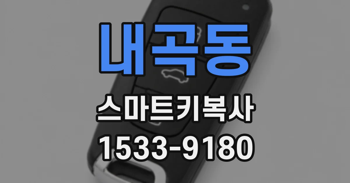 내곡동 스마트키복사