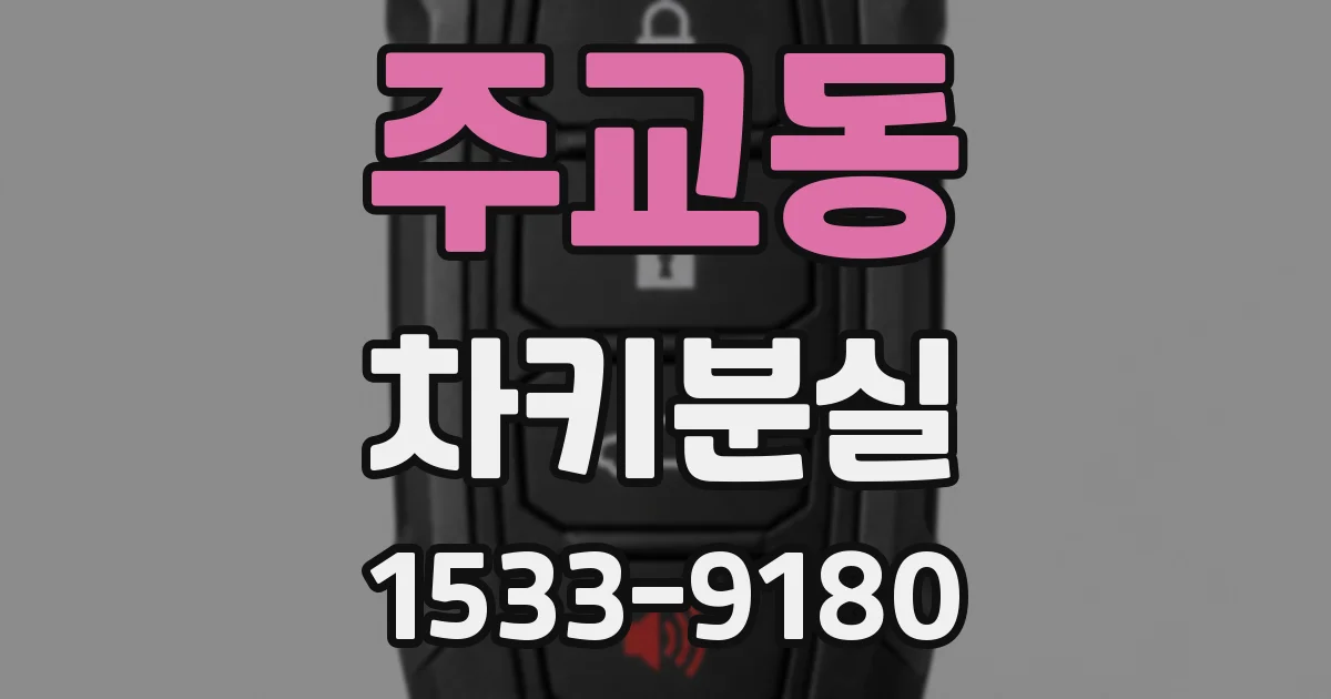 주교동 차키분실