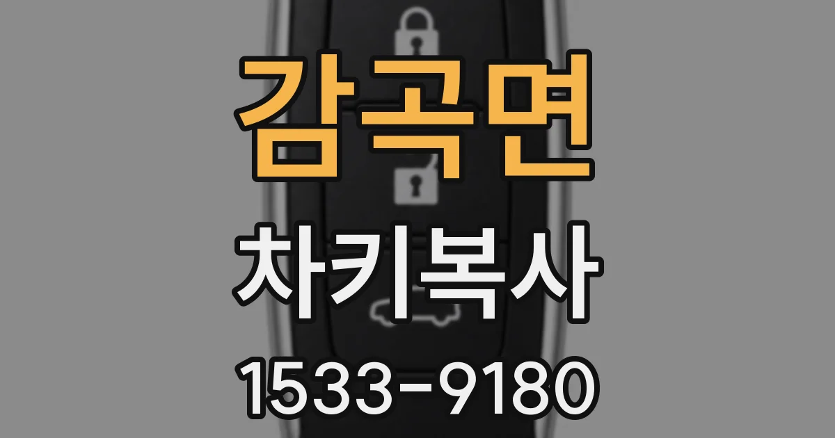 감곡면 차키복사