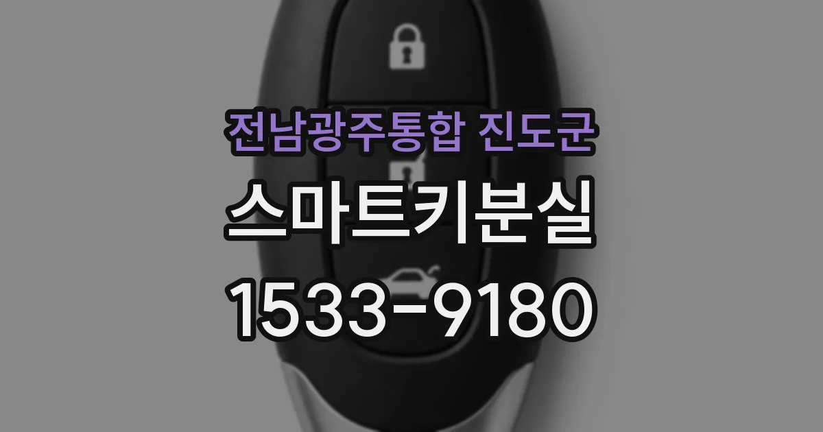 전남광주통합 진도군 스마트키분실