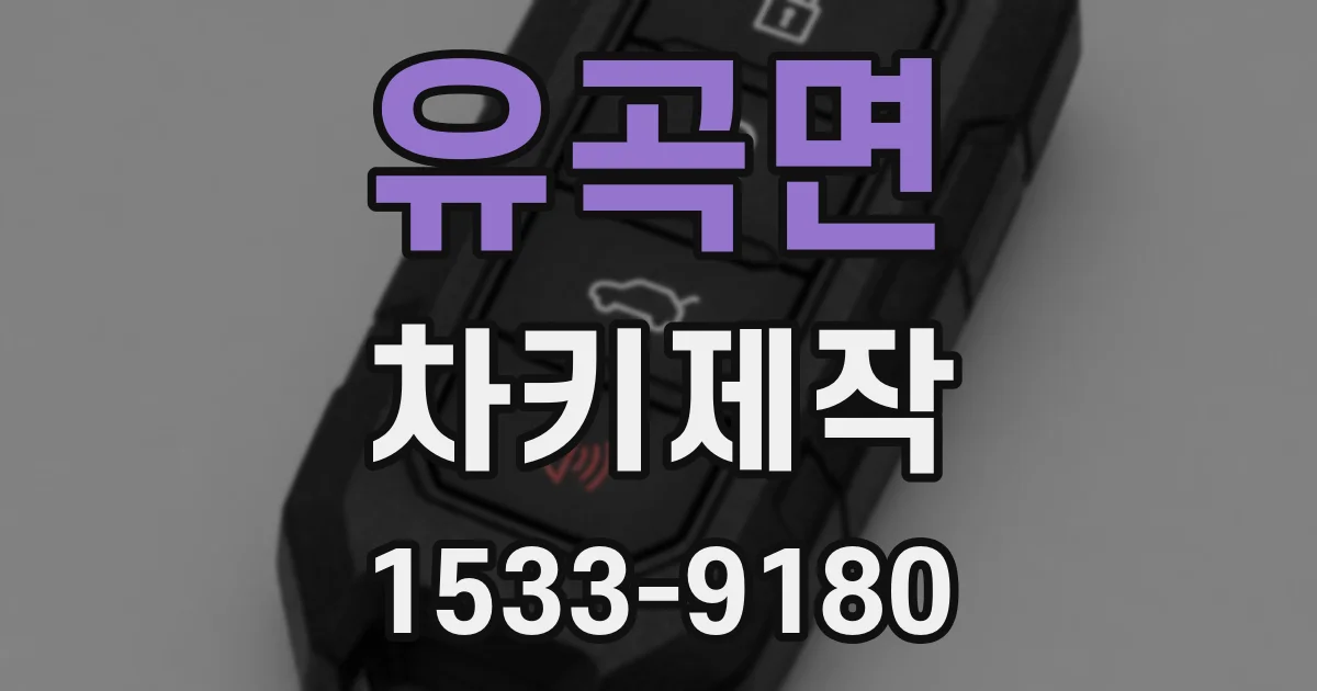 유곡면 차키제작
