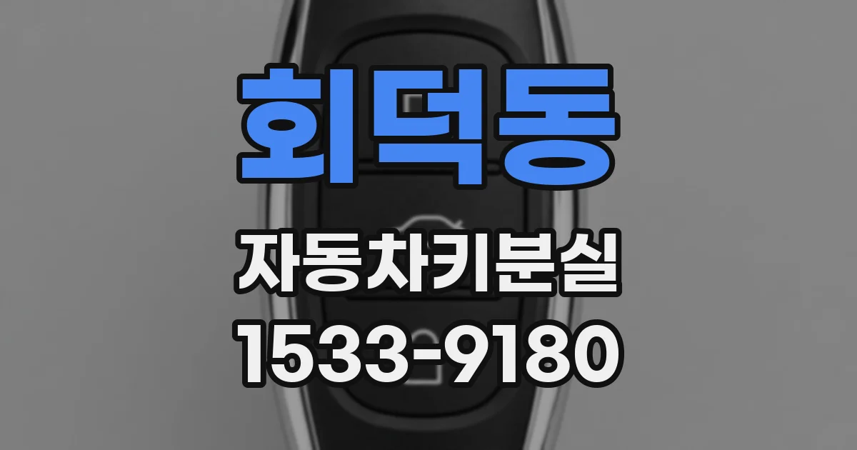 회덕동 자동차키분실