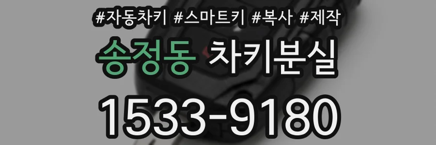 송정동 차키분실